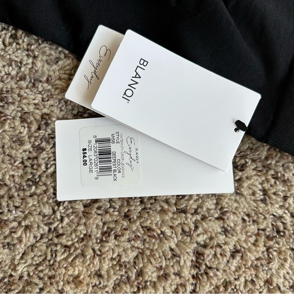 BLANQI Elegant Black Leggings Maternity - Picture 2 of 2